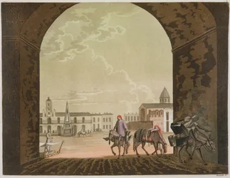 Plaza de Mayo, Buenos Aires, Argentinien, aus 